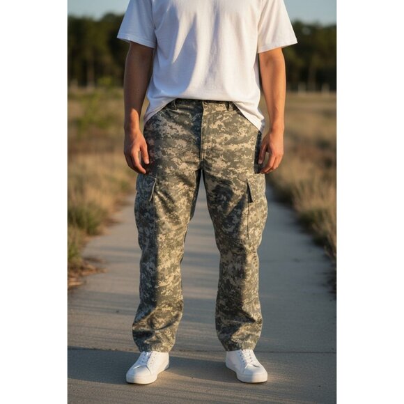 Authentic Us Army Digital Camouflage Military Combat Pants Tactical Cargo Trouse - Picture 1 of 13